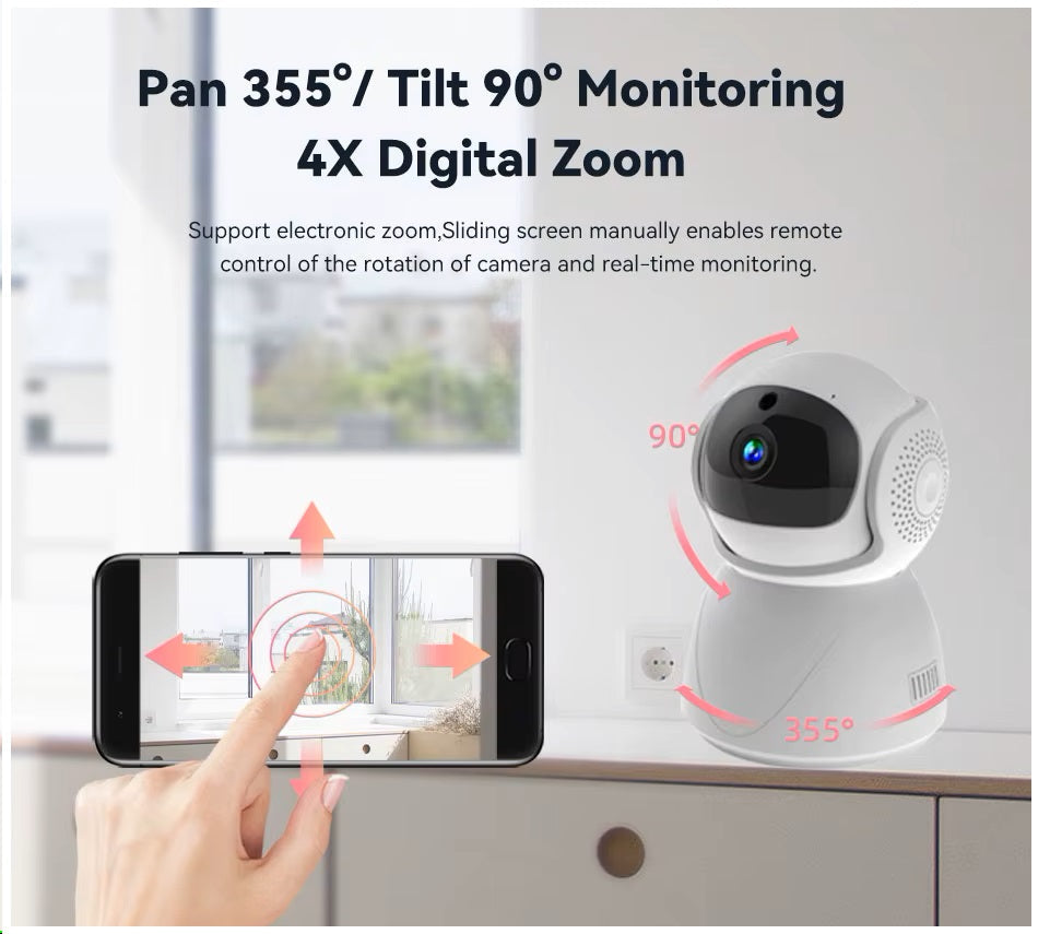 Cámara de Vigilancia WiFi-TF Dual Band 2.4 GHz Detección Movimiento
