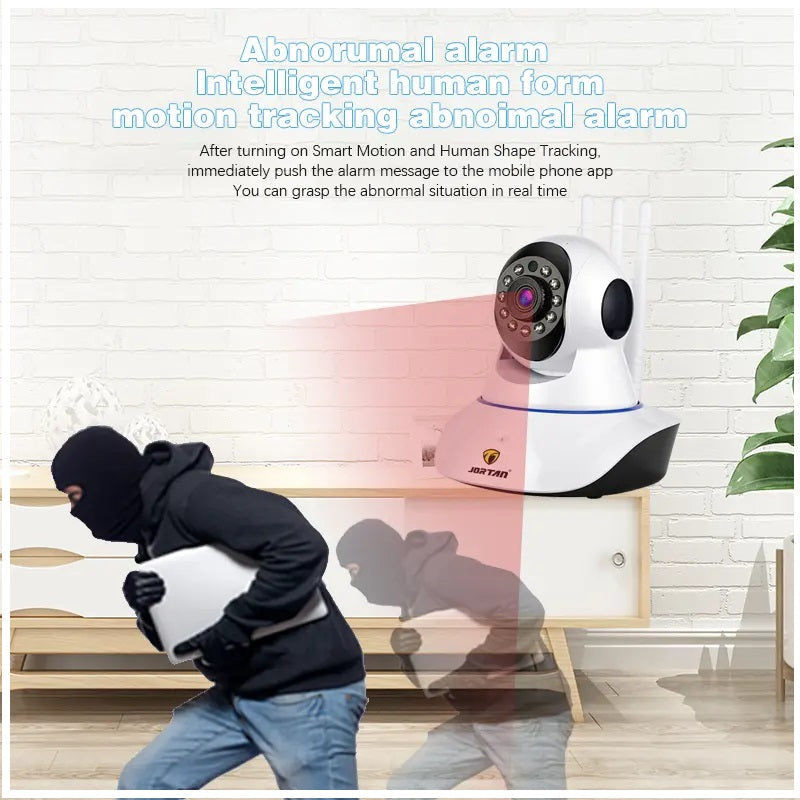Cámara Inteligente Rotación 360° Detección Movimiento – Diseño A