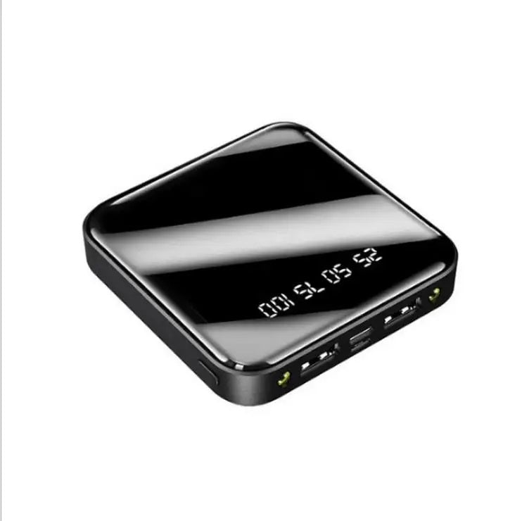 Power Bank 10000mAh 2 USB Micro USB Linterna – Negro
