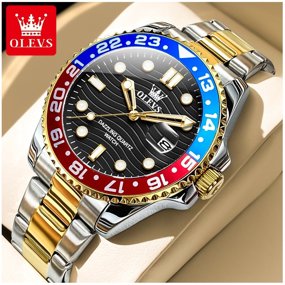 Reloj Hombre Deportivo y de Lujo Correa de Acero Inoxidable