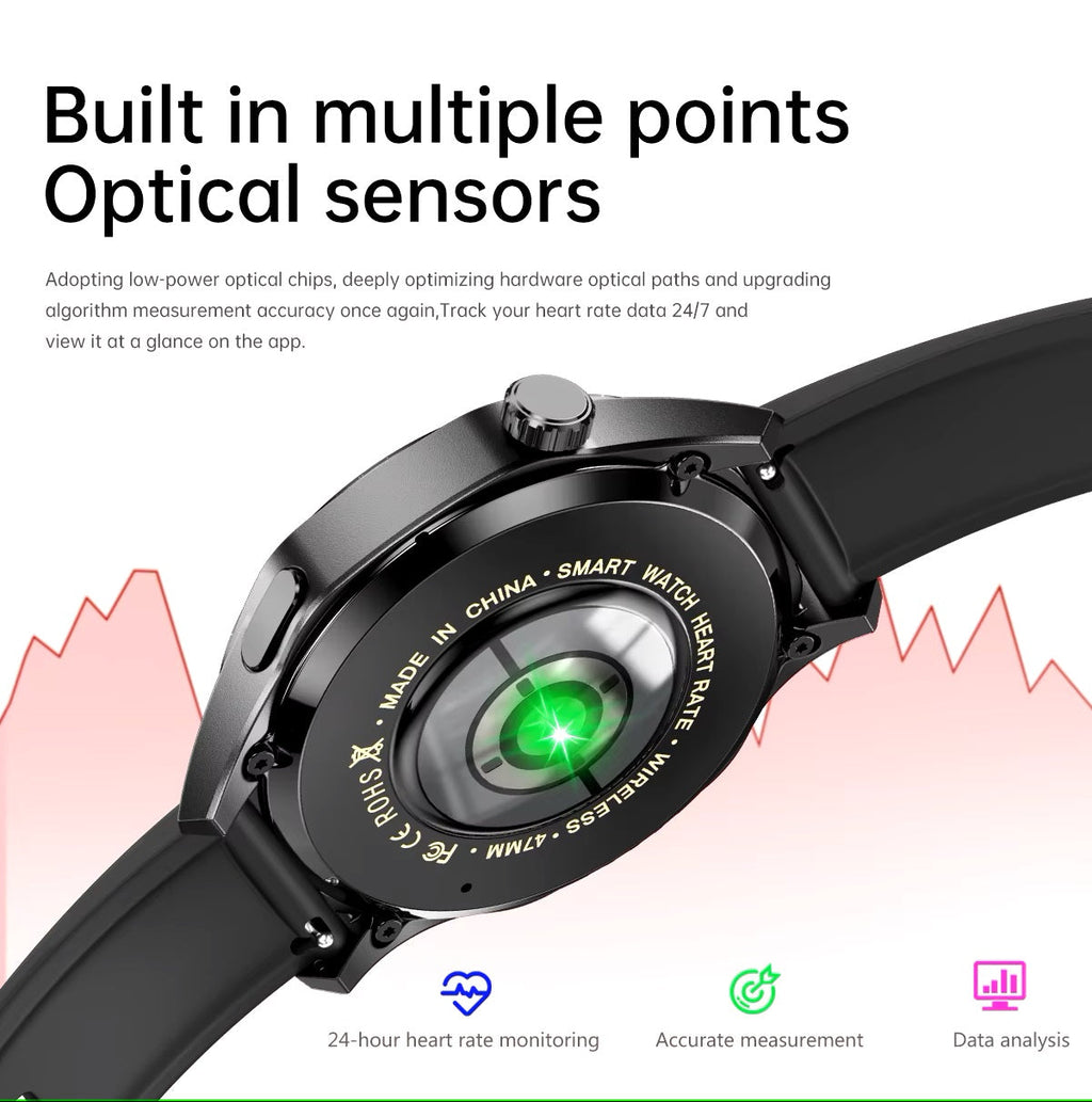 Smartwatch GT5 Pro Bluetooth 5.0, Actividad y Bienestar, 300mAh