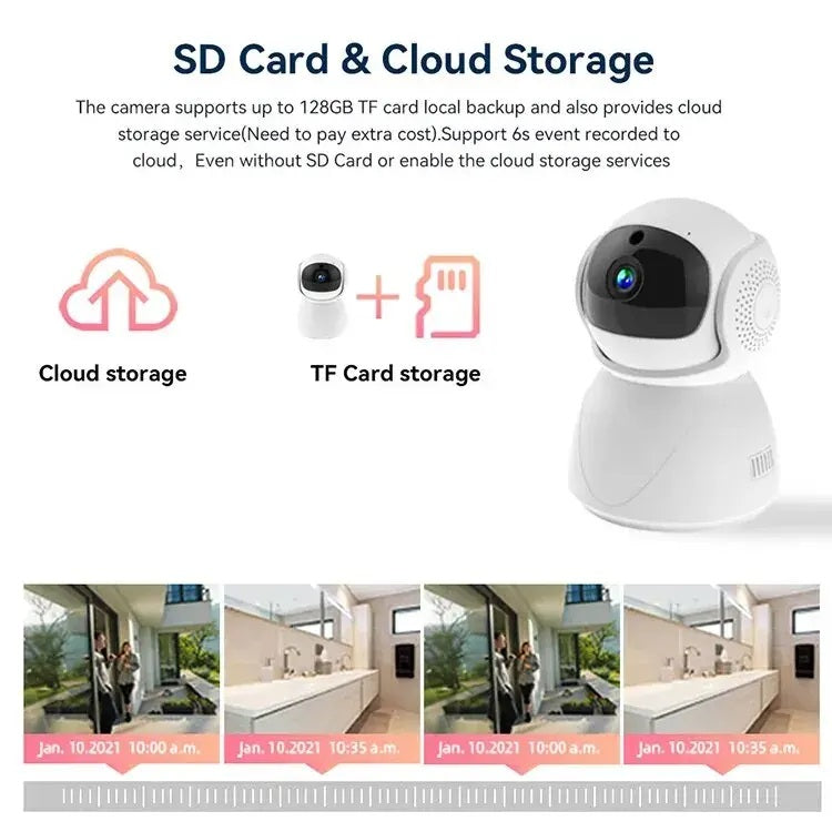 Cámara de Vigilancia WiFi-TF Dual Band 2.4 GHz Detección Movimiento