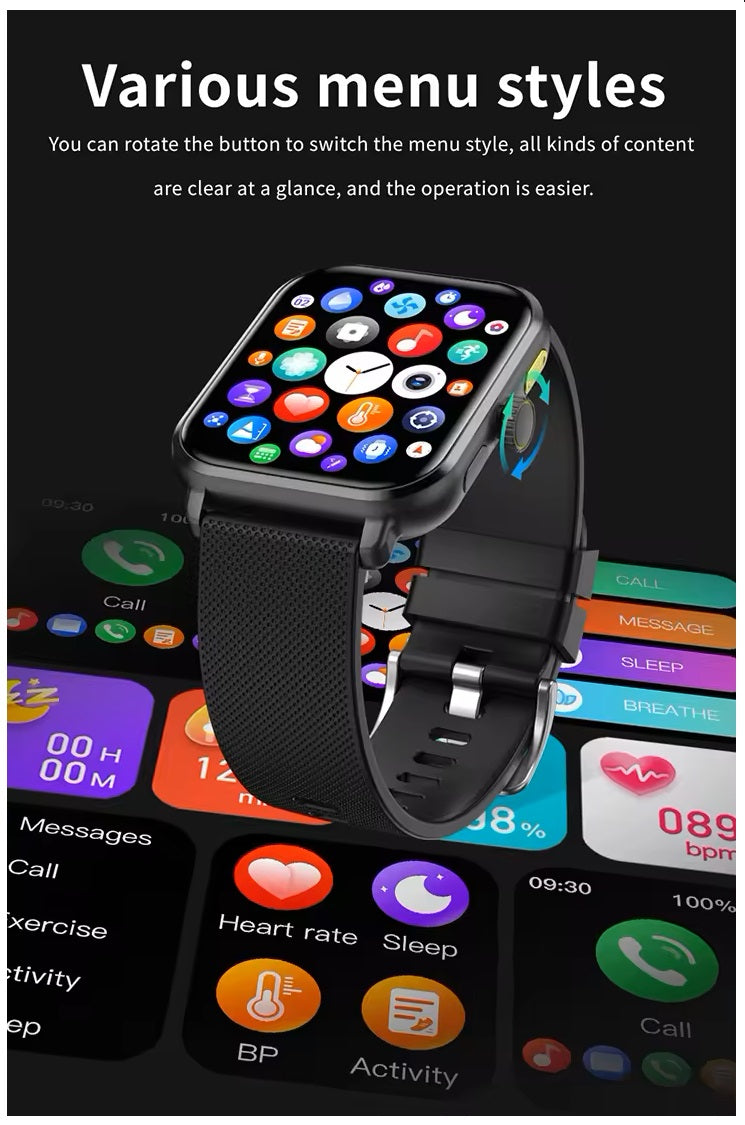 Smartwatch M12 1,83" Llamadas y Actividad Física