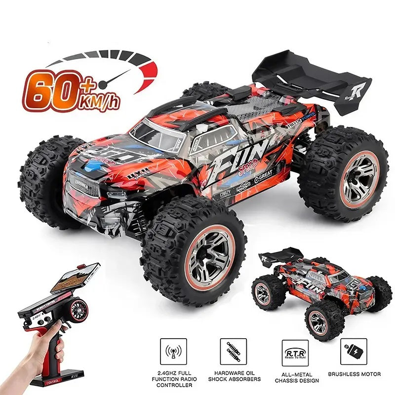 Auto RC Monster Truck 4WD 60 km/h Escala 1:18