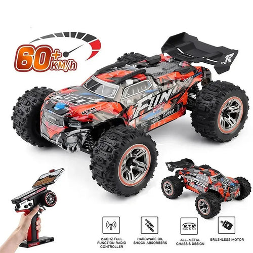 Auto RC Monster Truck 4WD 60 km/h Escala 1:18