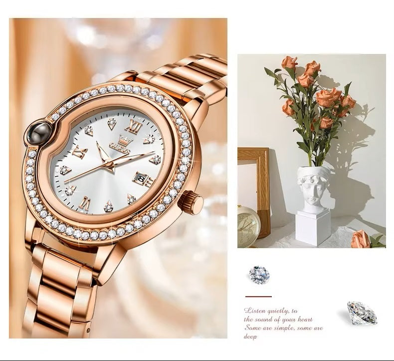Reloj para Mujer con Diamantes Resistencia al agua