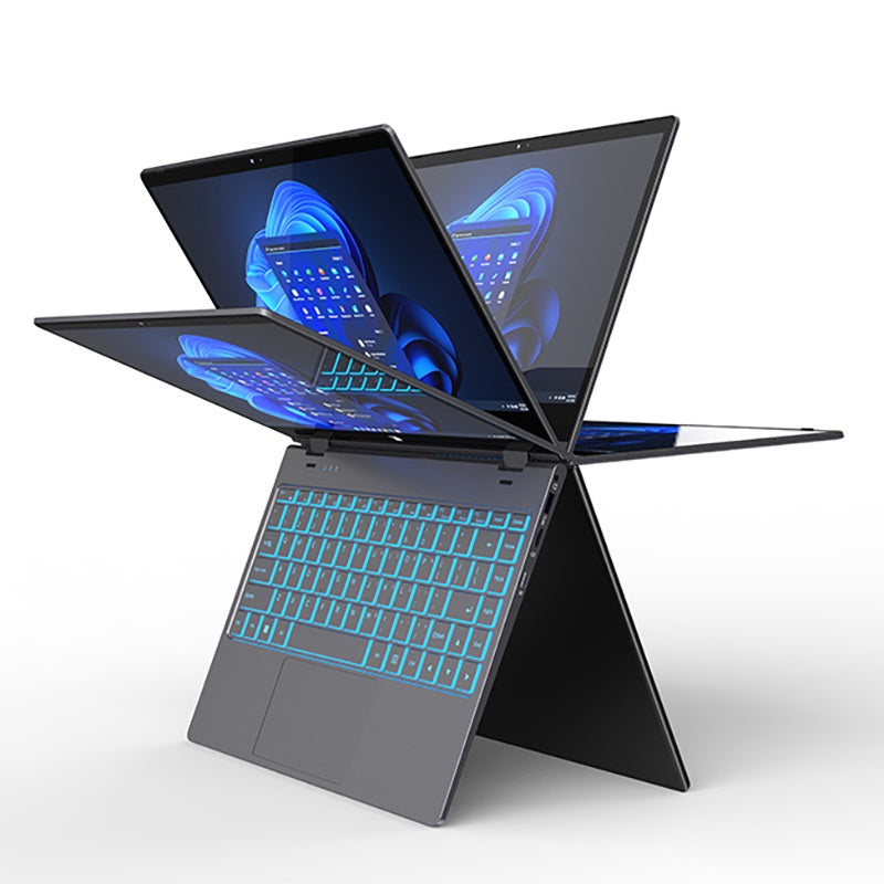 Notebook 14.1" 2 en 1 Táctil, Intel N100, 16GB RAM, 512GB SSD