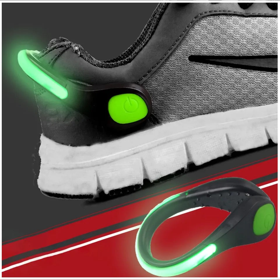 Luces Led Deportivas para Zapatillas Bicicleta Pulsera 2 Unidades