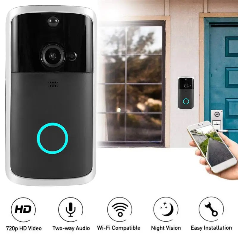 Cámara Portero WiFi Doorbell con Timbre y Control por Smartphone