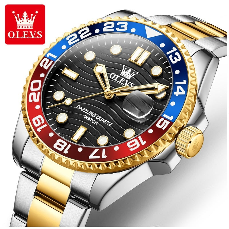 Reloj Hombre Deportivo y de Lujo Correa de Acero Inoxidable