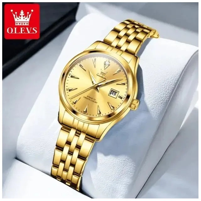 Reloj Dorado para Mujer con Movimiento Japonés