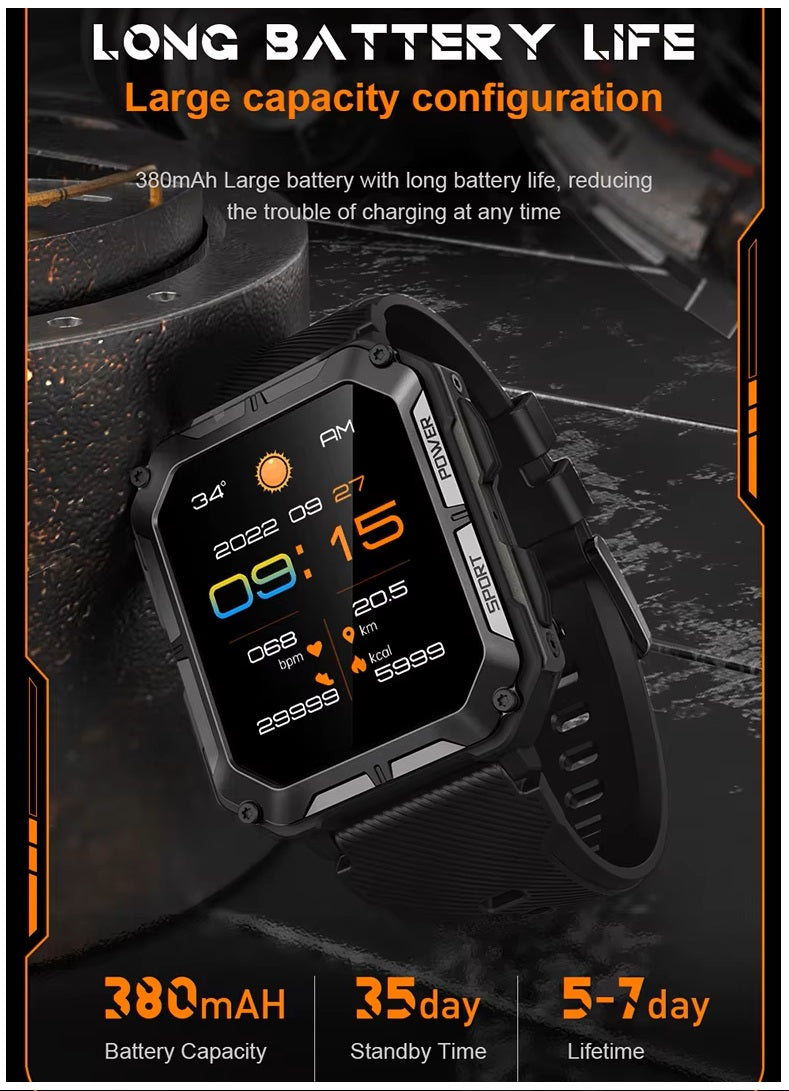 Smartwatch C20 Pro 1,83" HD, Llamadas Bluetooth e IP68