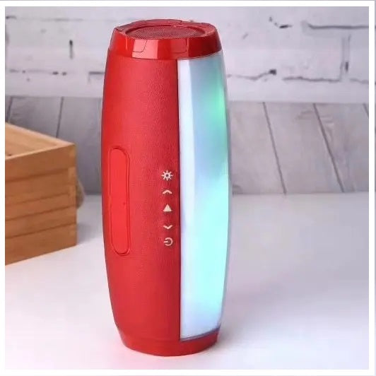 Parlante Bluetooth Resistente al Agua con Luz LED – Rojo