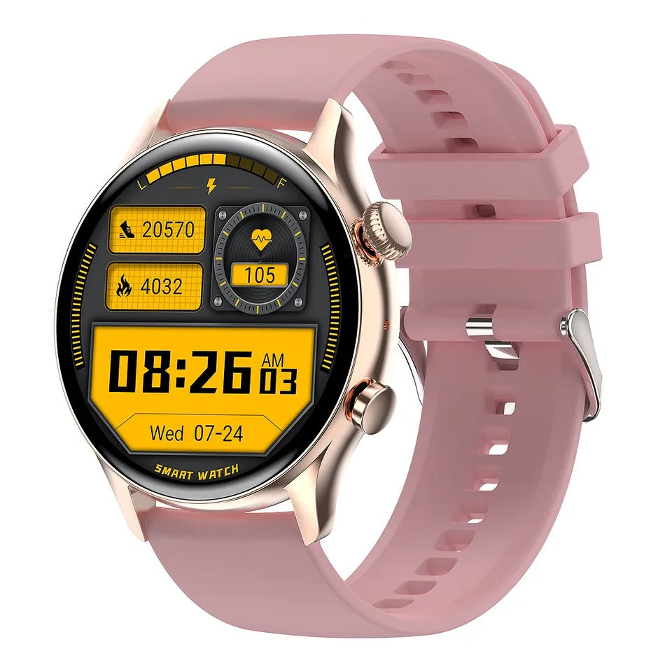 Smartwatch Bluetooth Mujer Pantalla AMOLED Correa Silicona