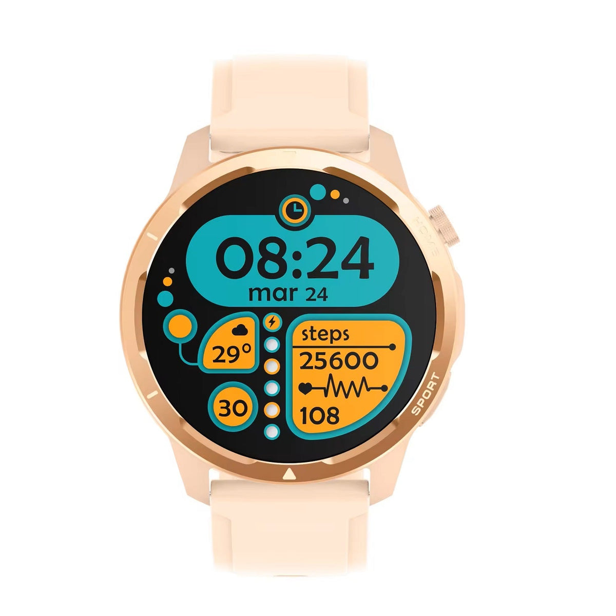 Smartwatch de Lujo S52M 360X360 IP68 230mAh Compatible iOS Android