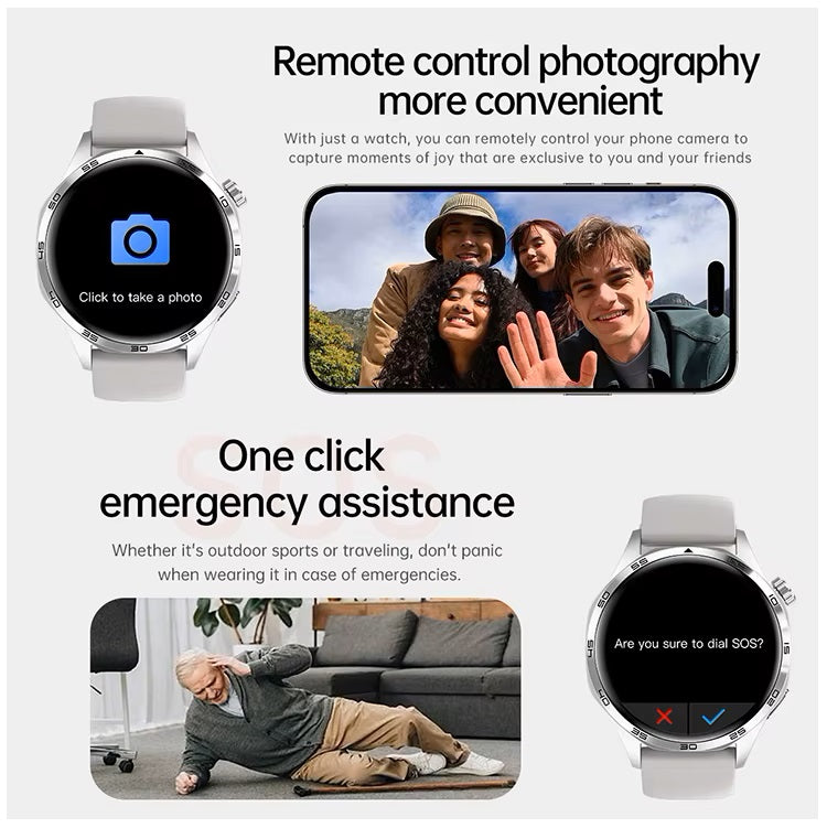 Smartwatch GT5 Pro NFC, Bluetooth, Deporte y Asistente de Voz