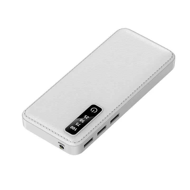 Power Bank 20000mAh con 3 USB, Pantalla LED y Cables Integrados