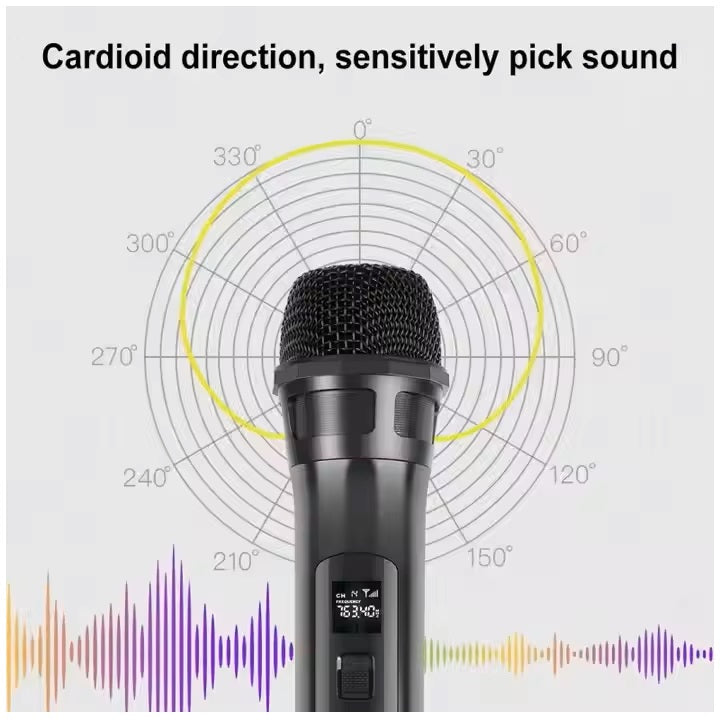 Micrófono Inalámbrico Profesional 50 m con Cancelación de Ruido