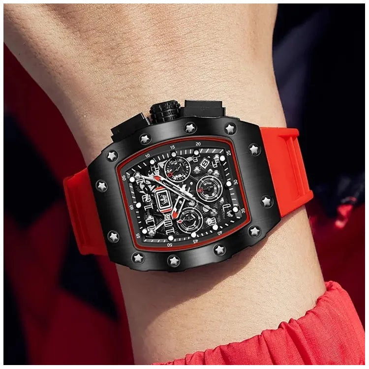 Reloj Deportivo para Hombre Correa Silicona y Cristal Zafiro