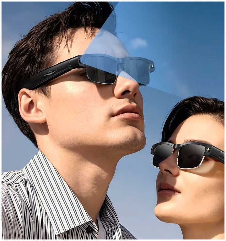 Gafas Inteligentes Cámara HD 8MP, Grabación 1200P, Traducción AI, WiFi