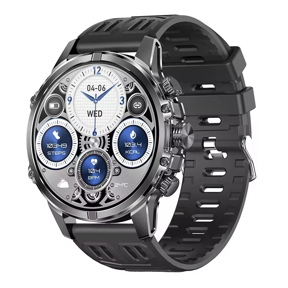 Smartwatch Deportivo Táctico AMOLED 1.75” IP67, 600mAh, Bluetooth HD