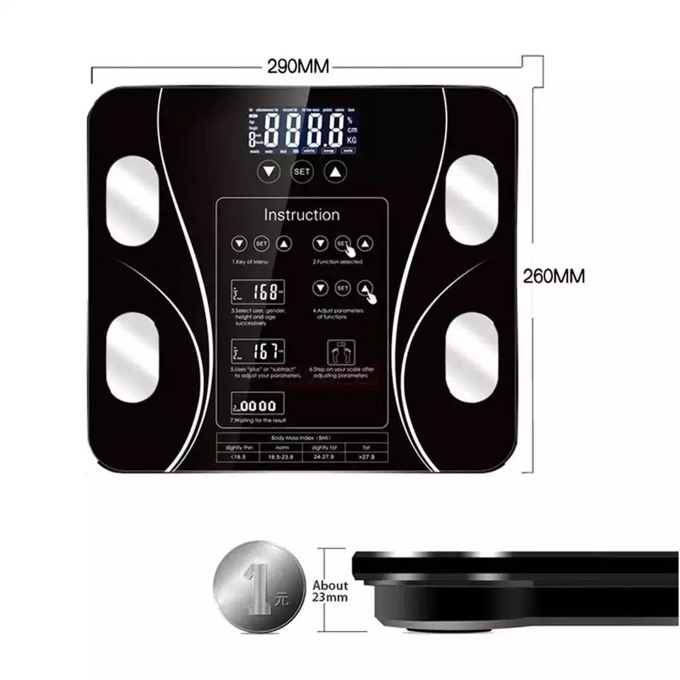Pesa Balanza Digital Avanzada 180Kg 79 Análisis Composición Corporal