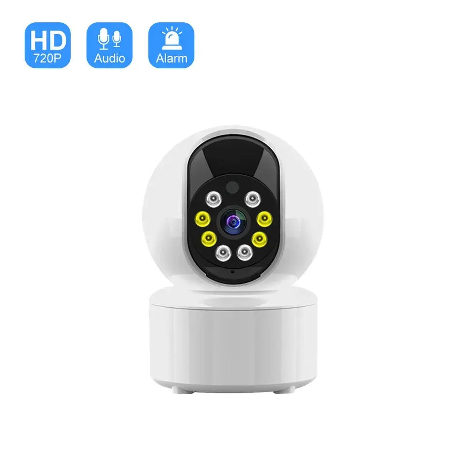 Cámara Inteligente Rotación 360° Detección Movimiento – Diseño B