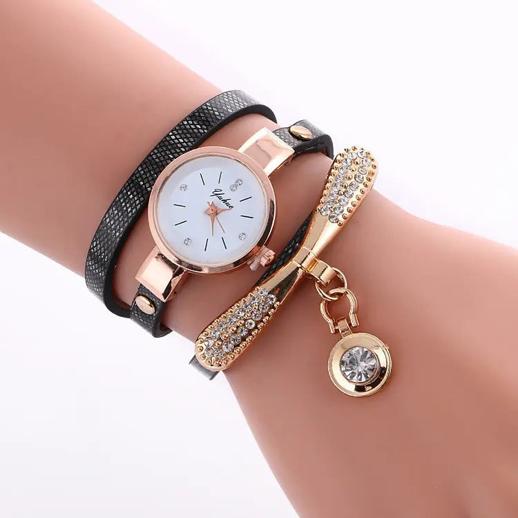 Reloj Personalizado para Mujeres con Incrustaciones y Pulsera