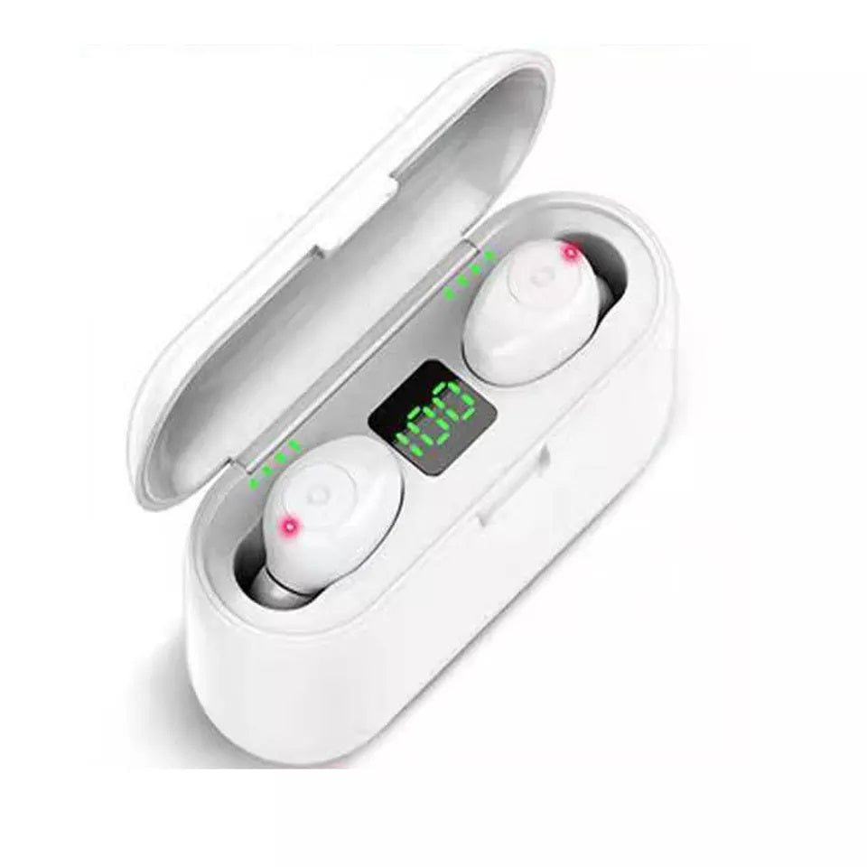 Audífonos Bluetooth In-Ear F9 V 5.0 Blanco
