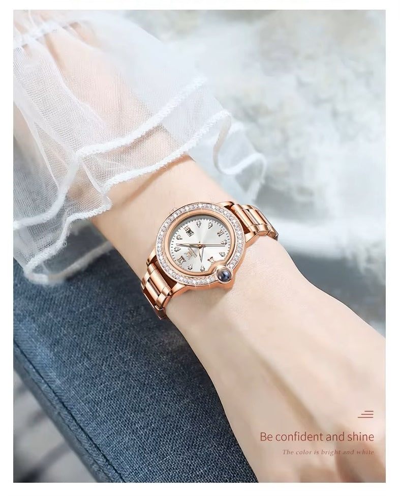 Reloj para Mujer con Diamantes Resistencia al agua