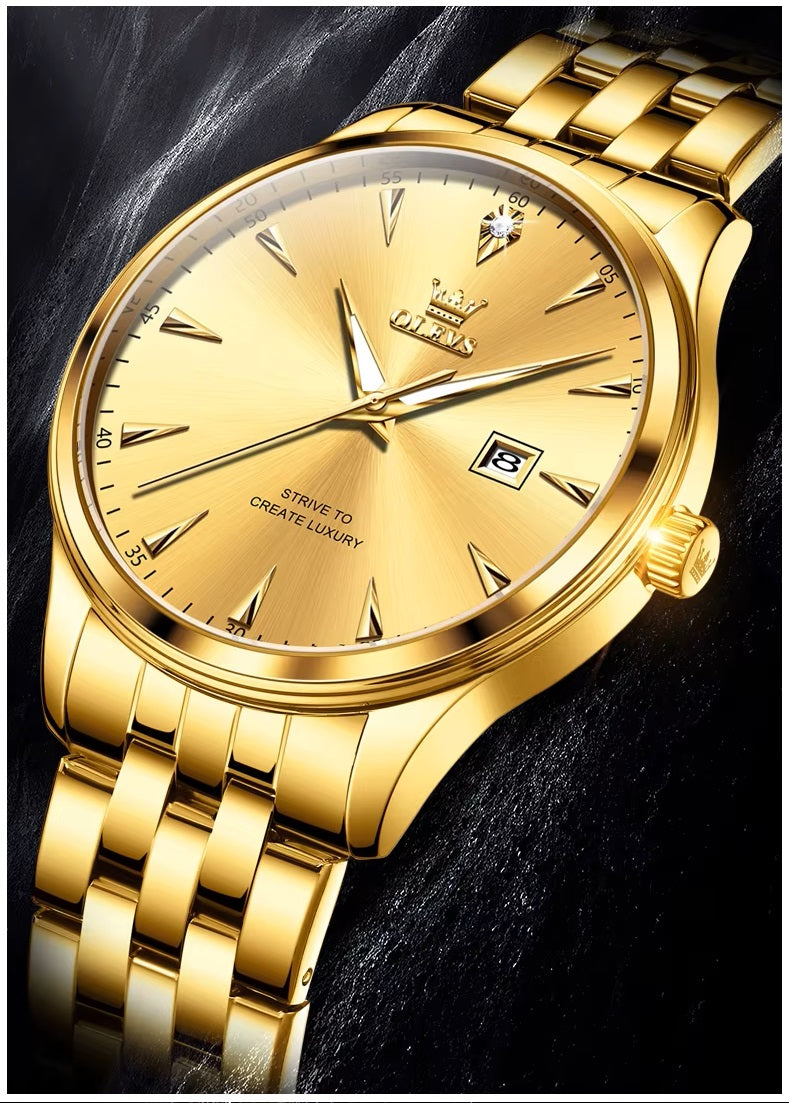 Reloj Dorado para Mujer con Movimiento Japonés