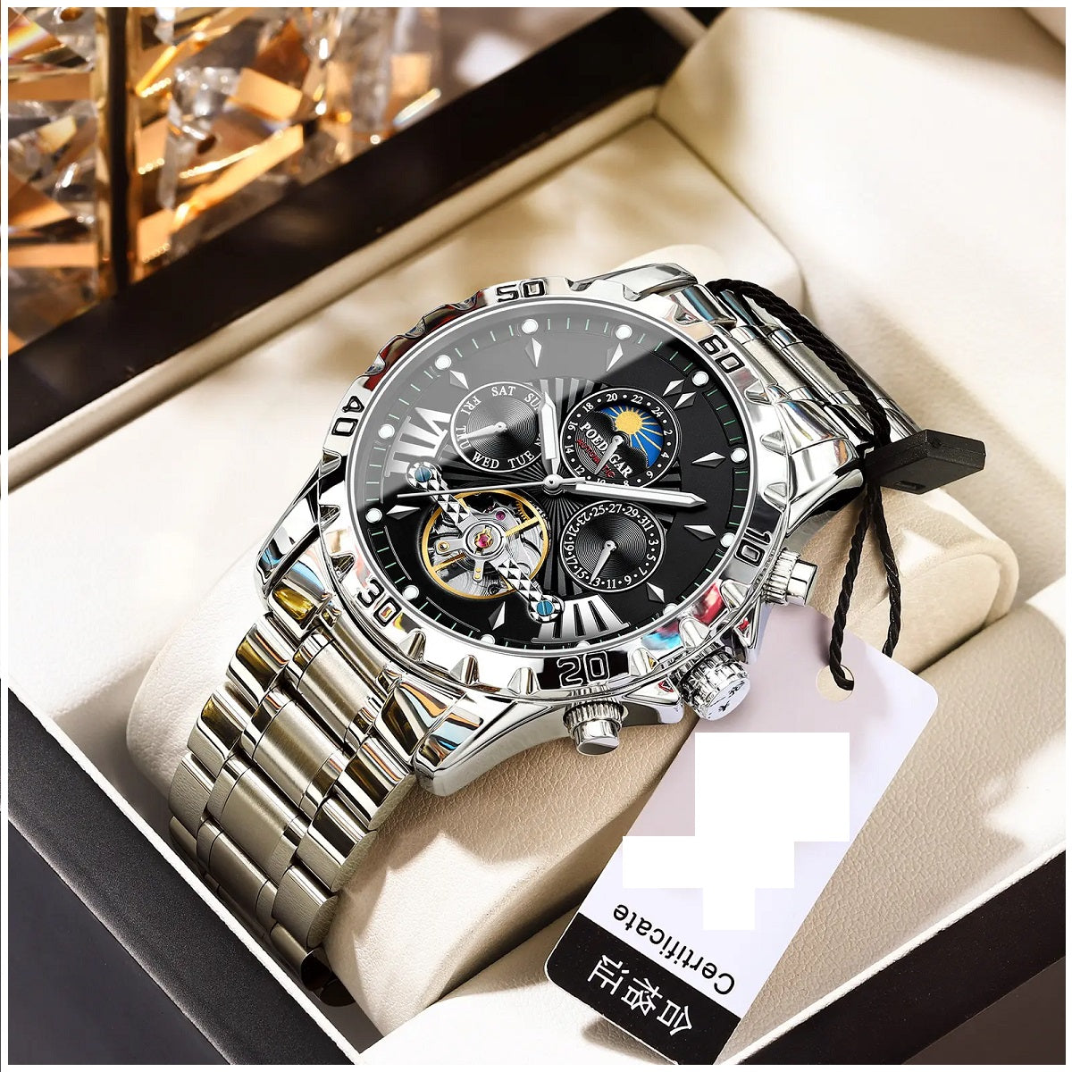 Reloj Automático para Hombre De Lujo Resistente al Agua 3ATM