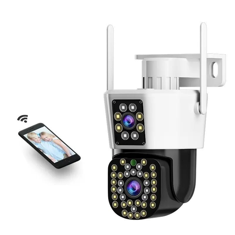 Cámara WiFi Doble Lente 360° Full HD con Visión Panorámica