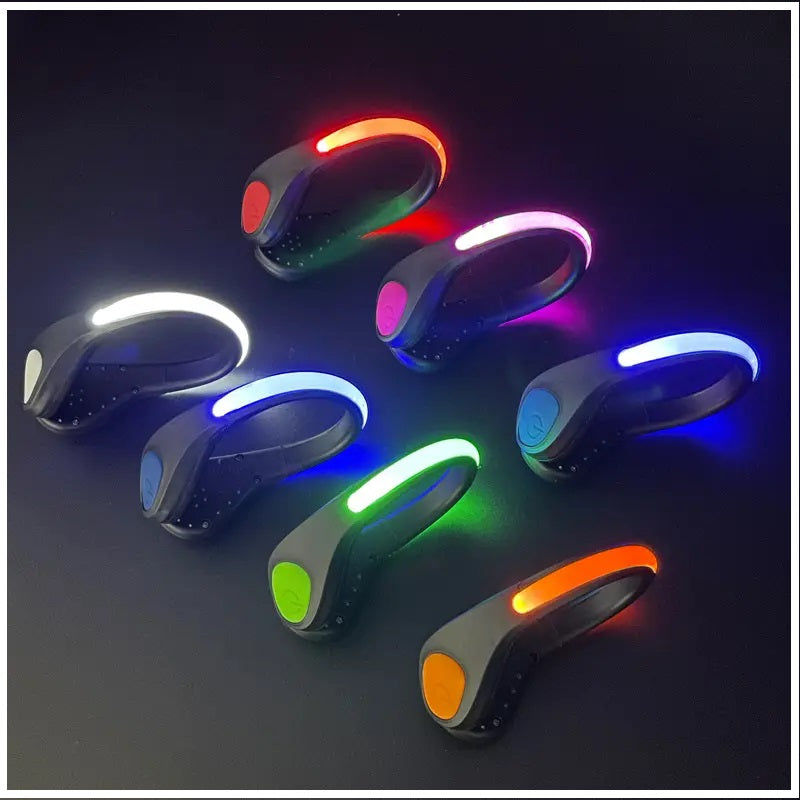 Luces Led Deportivas para Zapatillas Bicicleta Pulsera 2 Unidades