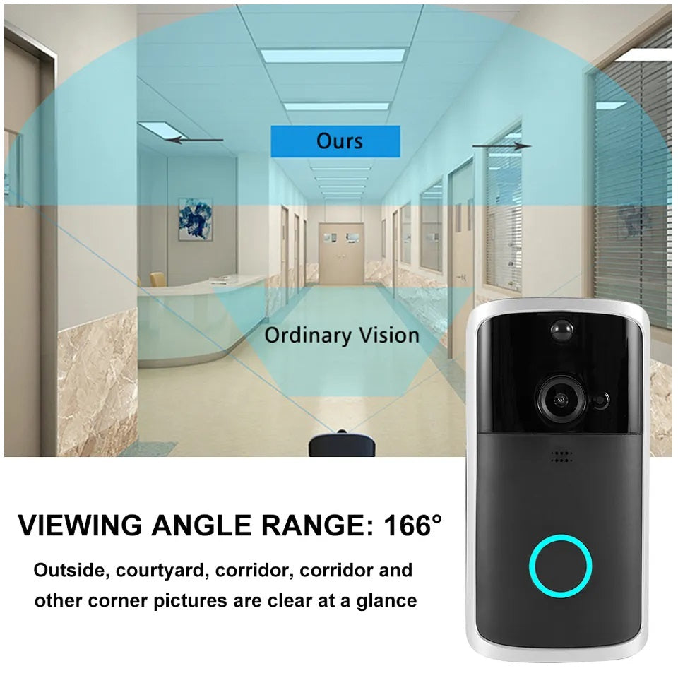 Cámara Portero WiFi Doorbell con Timbre y Control por Smartphone