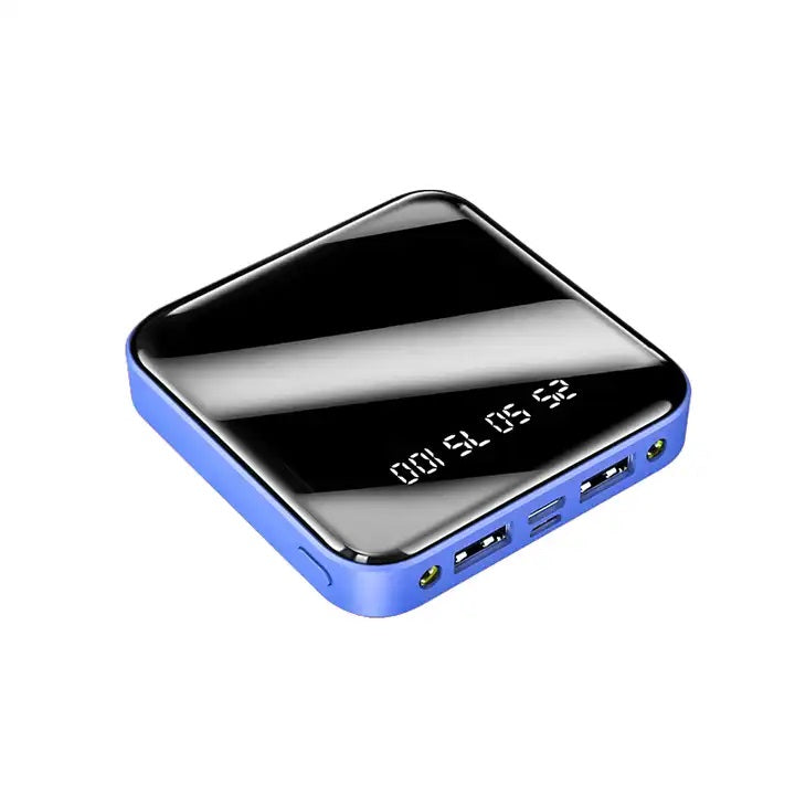 Power Bank 10000mAh 2 USB Micro USB Linterna – Azul