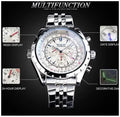 Reloj Automático Deportivo para Hombre Movimiento Mecánico Cronógrafo