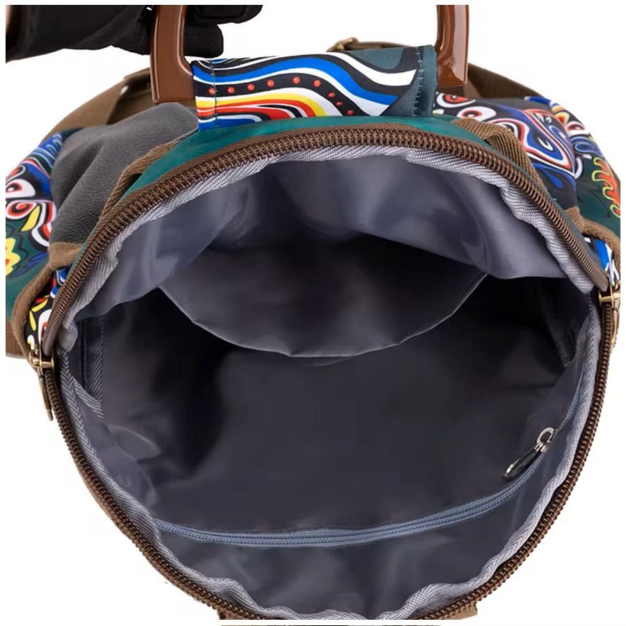 Mochila Estampada para Mujer, Diseño de Lujo Resistente al Agua