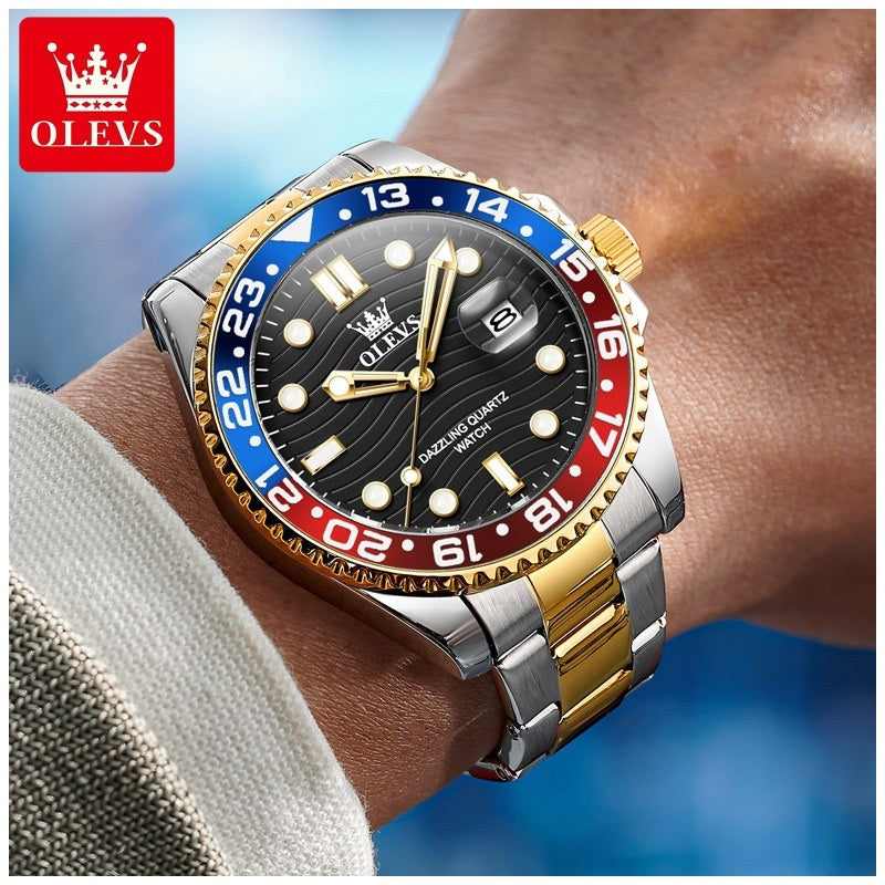 Reloj Hombre Deportivo y de Lujo Correa de Acero Inoxidable