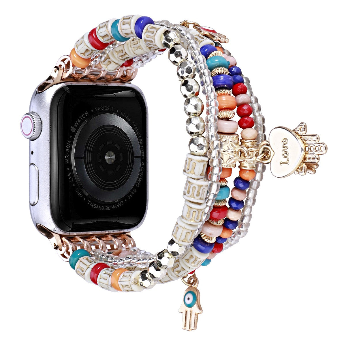 Correa Bohemia de Cuentas para Apple Watch 42/44 mm Múltiples Hilos
