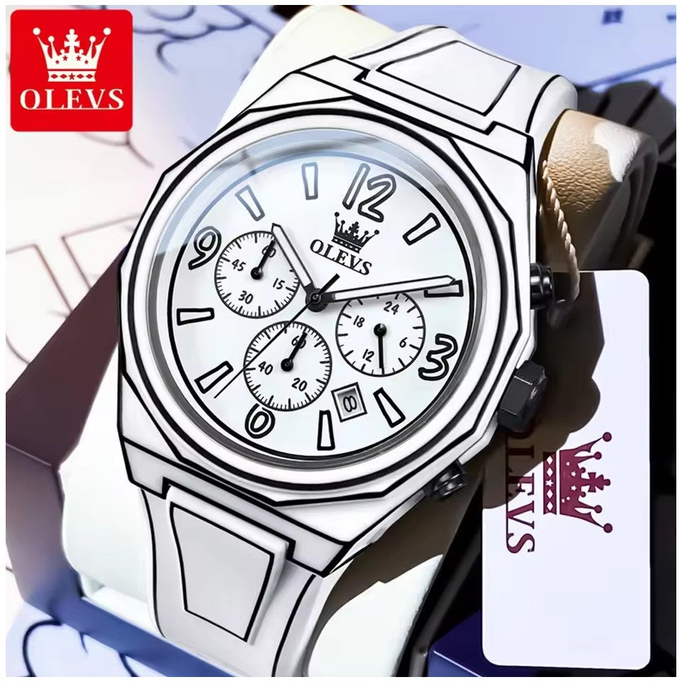 Reloj Multifuncional Estilo Manga Cuarzo Resistente al Agua y Luminoso