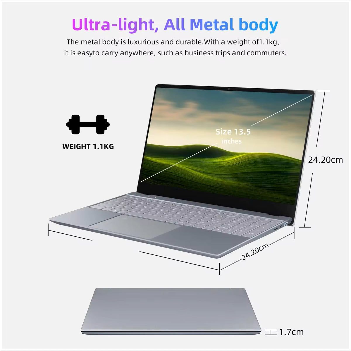 Notebook E140 14", Intel Celeron N4000, 6GB RAM, 128GB SSD