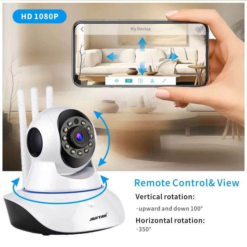 Cámara Inteligente Rotación 360° Detección Movimiento – Diseño A