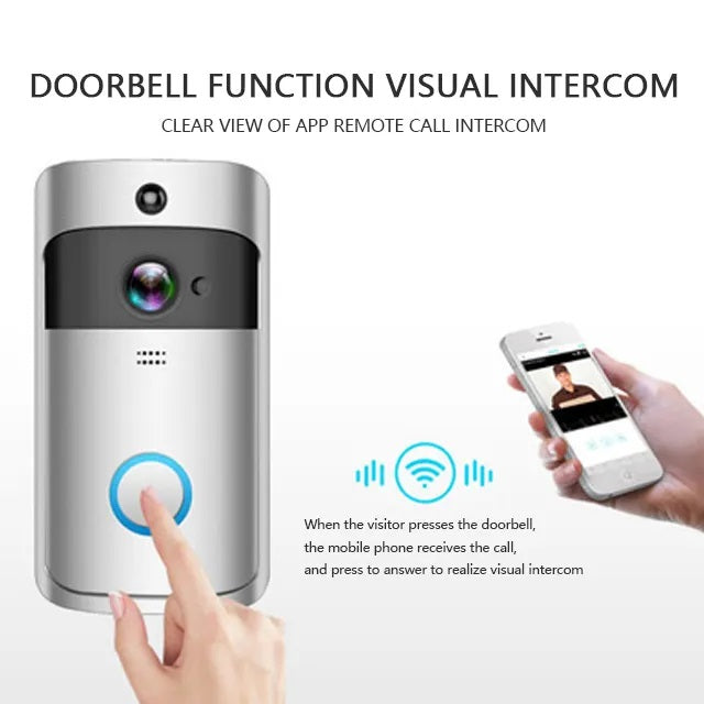 Cámara Portero WiFi Doorbell con Timbre y Control por Smartphone