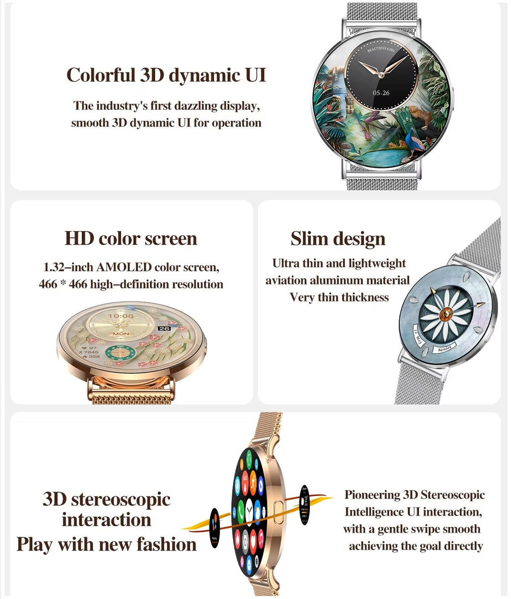 Smartwatch Bluetooth KM88 AMOLED 466x466 200mAh IP67