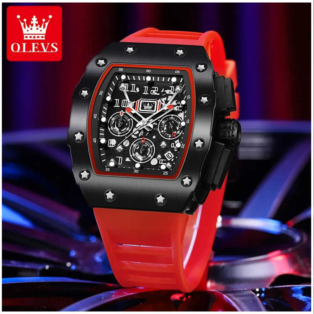 Reloj Deportivo para Hombre Correa Silicona y Cristal Zafiro