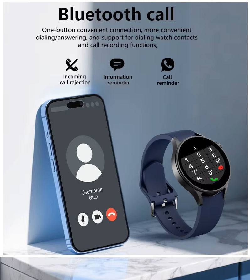 Smartwatch C13 2025 con Llamadas Bluetooth, Ritmo Cardíaco y Sueño