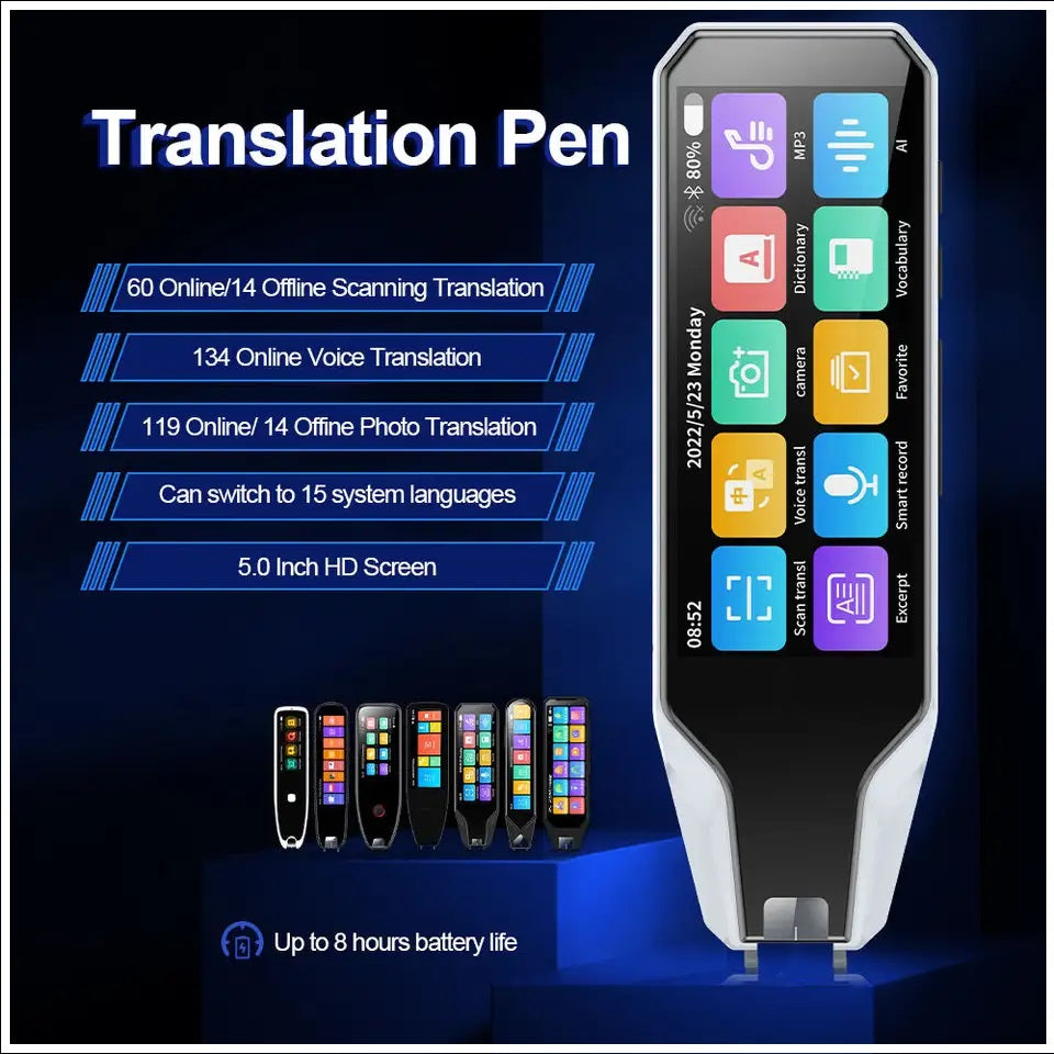 Lápiz Traductor Inteligente 134 Idiomas, Escáner Online y Offline