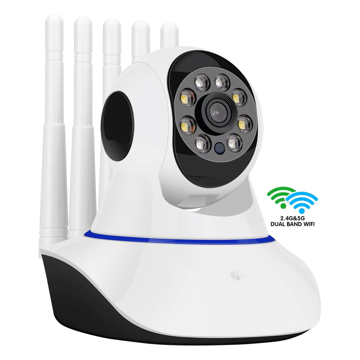 Cámara Inteligente A1 Rotación 360° Full HD 1080P y Visión Nocturna