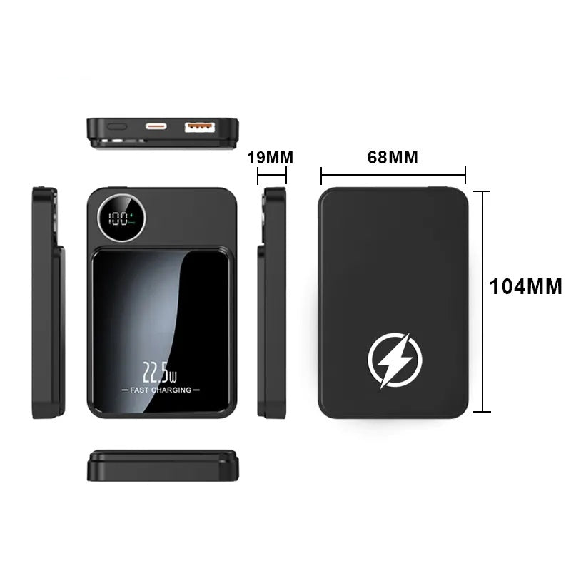 Power Bank Magnética carga Inalámbrica 30000mAh 22W